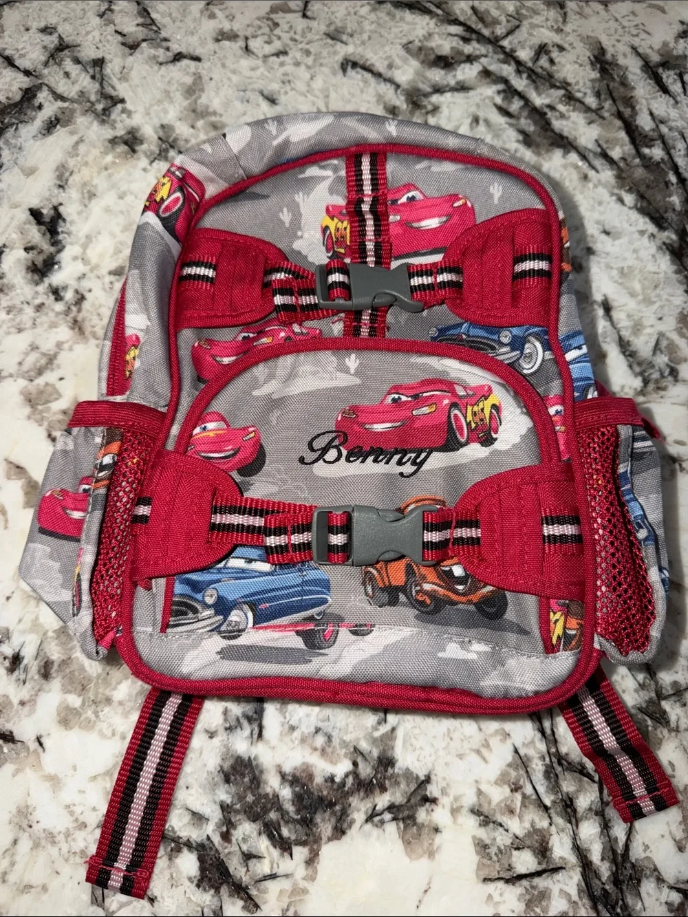 Pottery Barn Kids Lightning McQueen Toddler Backpack